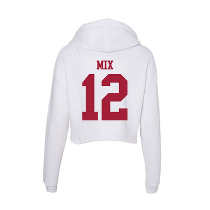 Oklahoma - NCAA Football : Ryder Mix - Women's Crop Fleece Hoodie-1