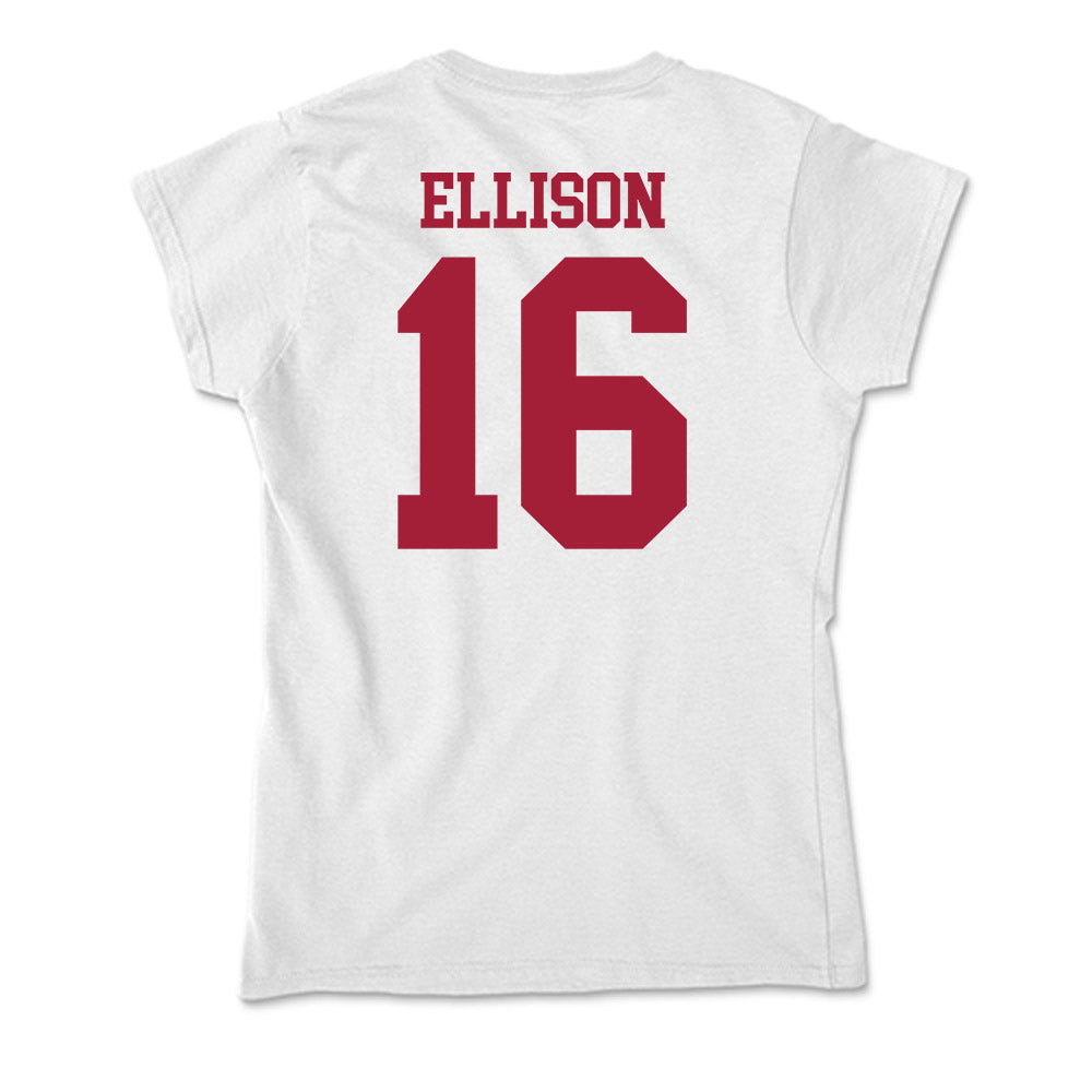 Oklahoma - NCAA Women's Soccer : Ariana Ellison - Soft Style Women’s T-Shirt-1