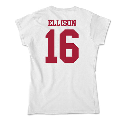 Oklahoma - NCAA Women's Soccer : Ariana Ellison - Soft Style Women’s T-Shirt-1