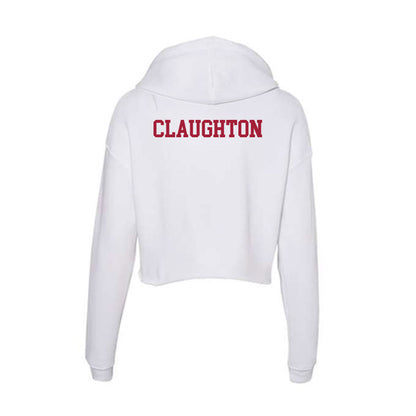 Oklahoma - NCAA Women's Rowing : Hannah Claughton - Women's Crop Fleece Hoodie-1