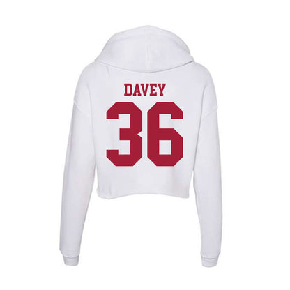 Oklahoma - NCAA Women's Soccer : Emily Davey - Women's Crop Fleece Hoodie-1