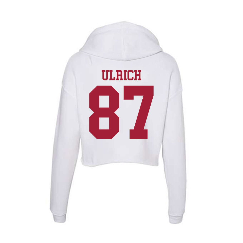 Oklahoma - NCAA Football : Jacob Ulrich - Women's Crop Fleece Hoodie-1