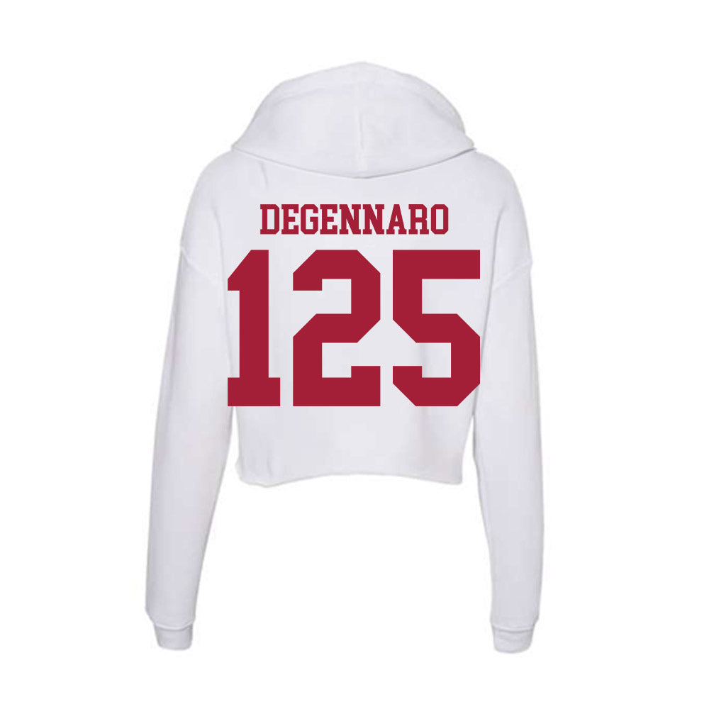 Oklahoma - NCAA Wrestling : Sebastian Degennaro - Women's Crop Fleece Hoodie-1