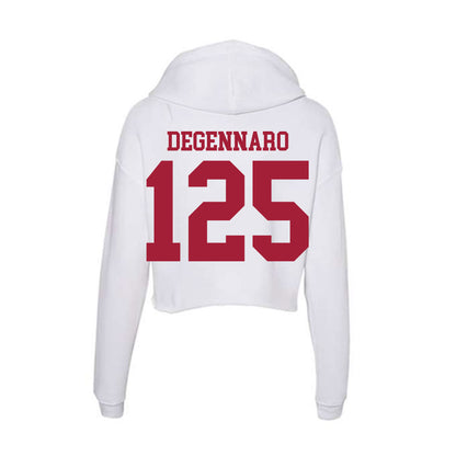 Oklahoma - NCAA Wrestling : Sebastian Degennaro - Women's Crop Fleece Hoodie-1