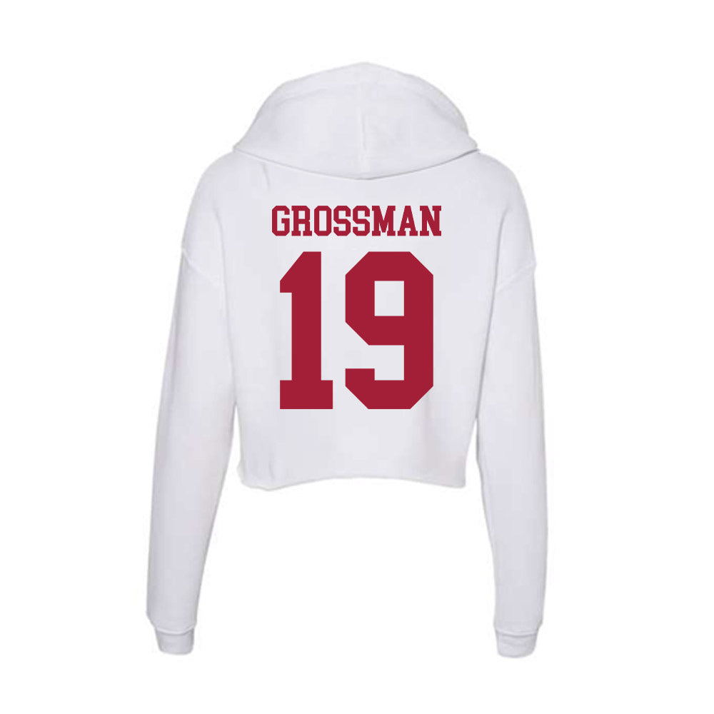 Oklahoma - NCAA Baseball : Jaxon Grossman - Women's Crop Fleece Hoodie-1