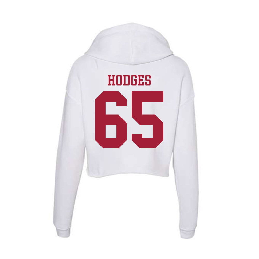 Oklahoma - NCAA Football : Ace Hodges - Women's Crop Fleece Hoodie-1