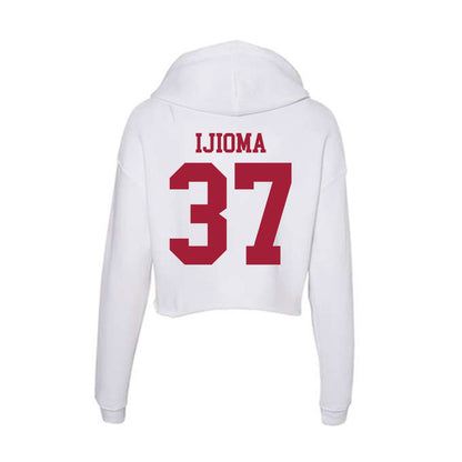 Oklahoma - NCAA Football : Prince Ijioma - Women's Crop Fleece Hoodie-1
