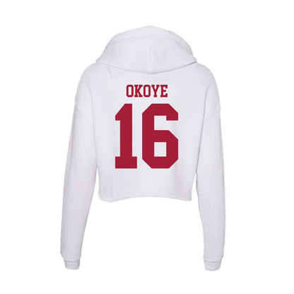 Oklahoma - NCAA Football : Danny Okoye - Women's Crop Fleece Hoodie-1
