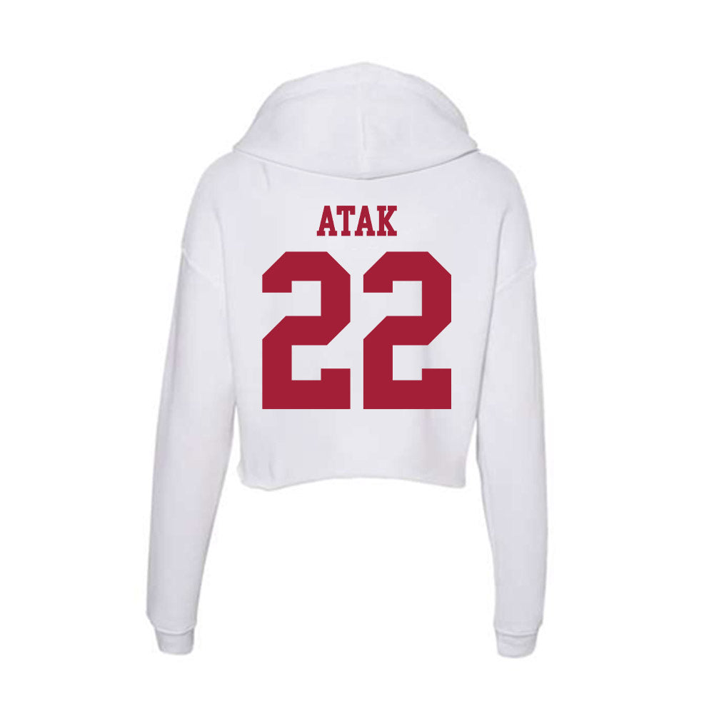 Oklahoma - NCAA Men's Basketball : Kuol Atak - Women's Crop Fleece Hoodie-1