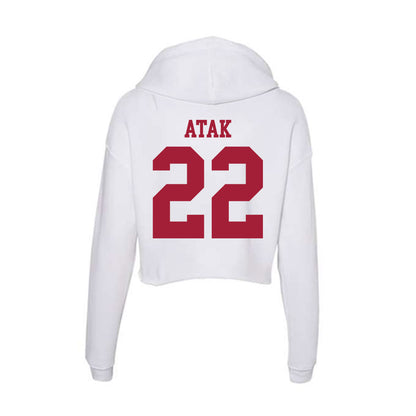 Oklahoma - NCAA Men's Basketball : Kuol Atak - Women's Crop Fleece Hoodie-1