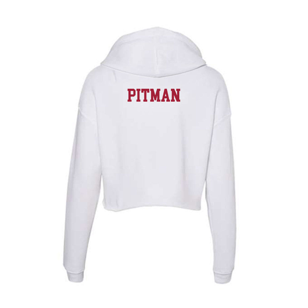 Oklahoma - NCAA Women's Rowing : Mattie Pitman - Women's Crop Fleece Hoodie-1