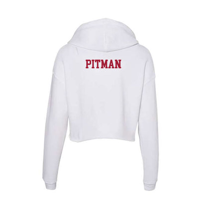 Oklahoma - NCAA Women's Rowing : Mattie Pitman - Women's Crop Fleece Hoodie-1