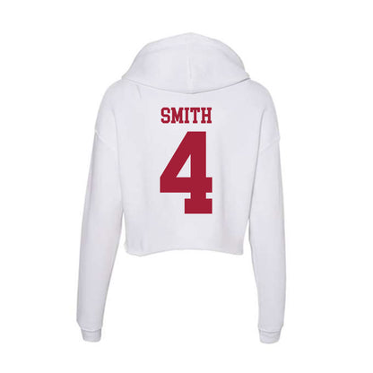 Oklahoma - NCAA Women's Basketball : Caya Smith - Women's Crop Fleece Hoodie-1