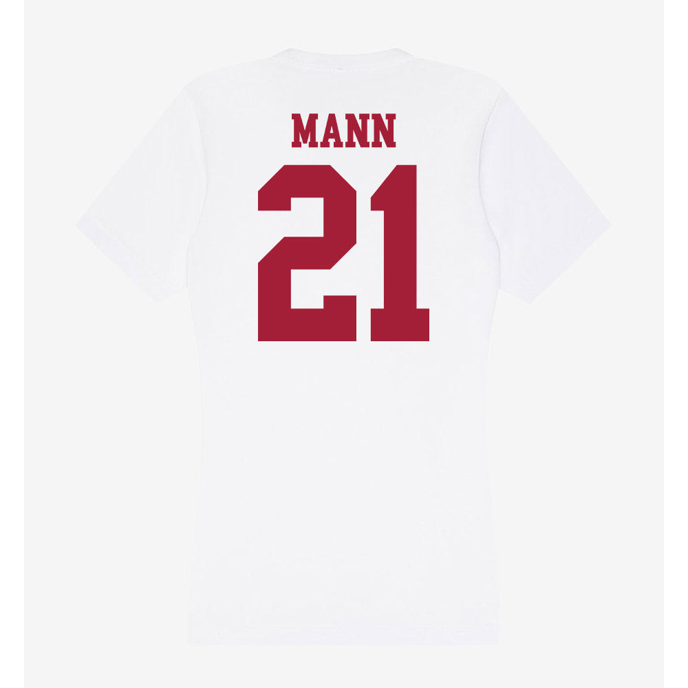 Oklahoma - NCAA Women's Volleyball : DaMya Mann - Women's V-Neck T-Shirt-1