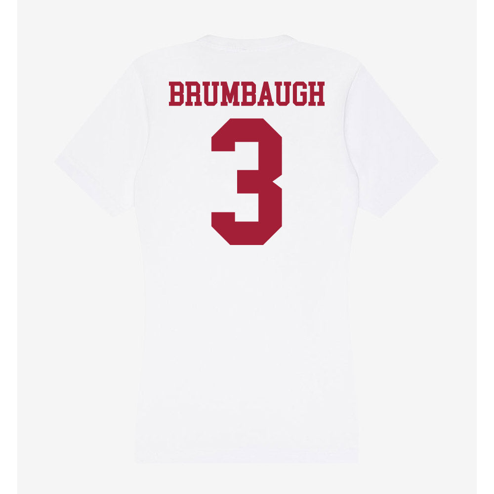 Oklahoma - NCAA Baseball : Cayden Brumbaugh - Women's V-Neck T-Shirt-1