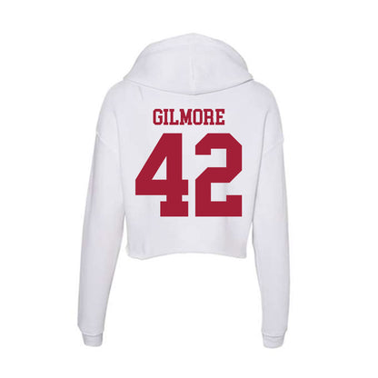 Oklahoma - NCAA Football : Wyatt Gilmore - Women's Crop Fleece Hoodie-1