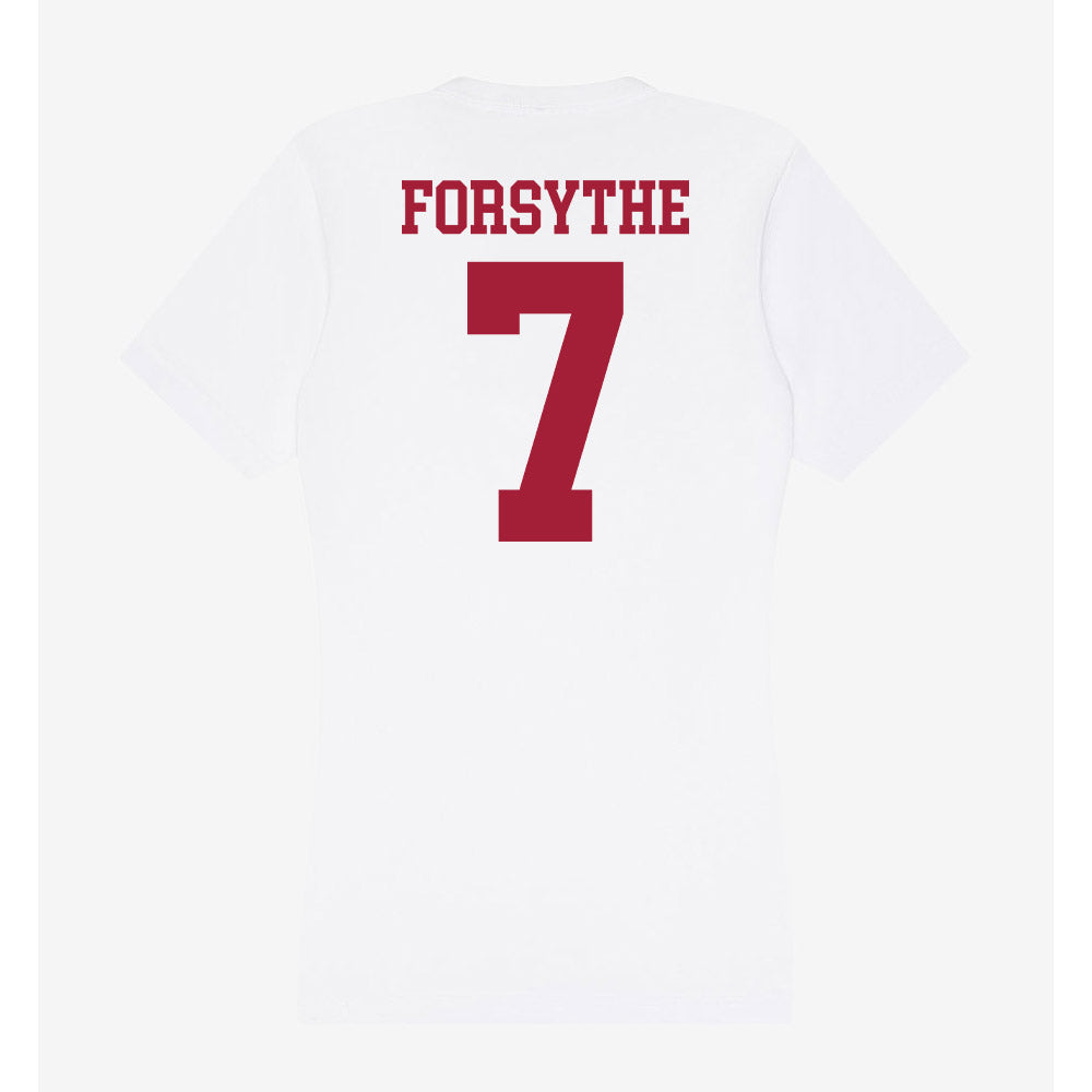 Oklahoma - NCAA Men's Basketball : Dayton Forsythe - Women's V-Neck T-Shirt-1