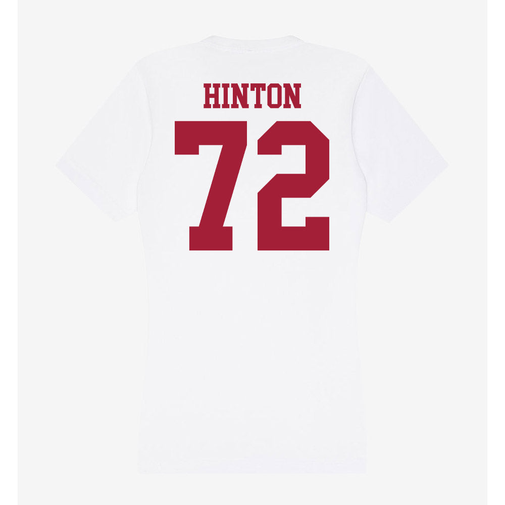 Oklahoma - NCAA Football : Fred Hinton - Women's V-Neck T-Shirt-1