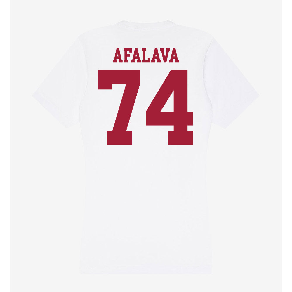 Oklahoma - NCAA Football : Darius Afalava - Women's V-Neck T-Shirt-1