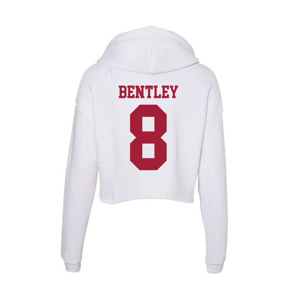 Oklahoma - NCAA Football : Bowe Bentley - Women's Crop Fleece Hoodie-1