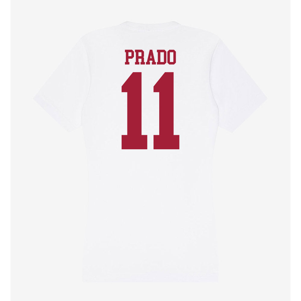 Oklahoma - NCAA Baseball : Gerardo Prado - Women's V-Neck T-Shirt-1