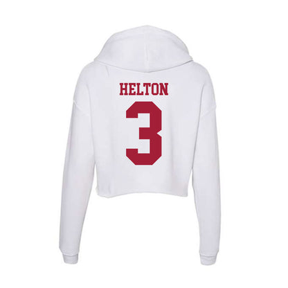 Oklahoma - NCAA Softball : Chaney Helton - Women's Crop Fleece Hoodie-1
