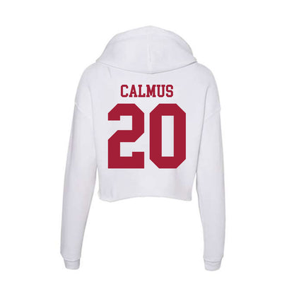 Oklahoma - NCAA Football : Casen Calmus - Women's Crop Fleece Hoodie-1