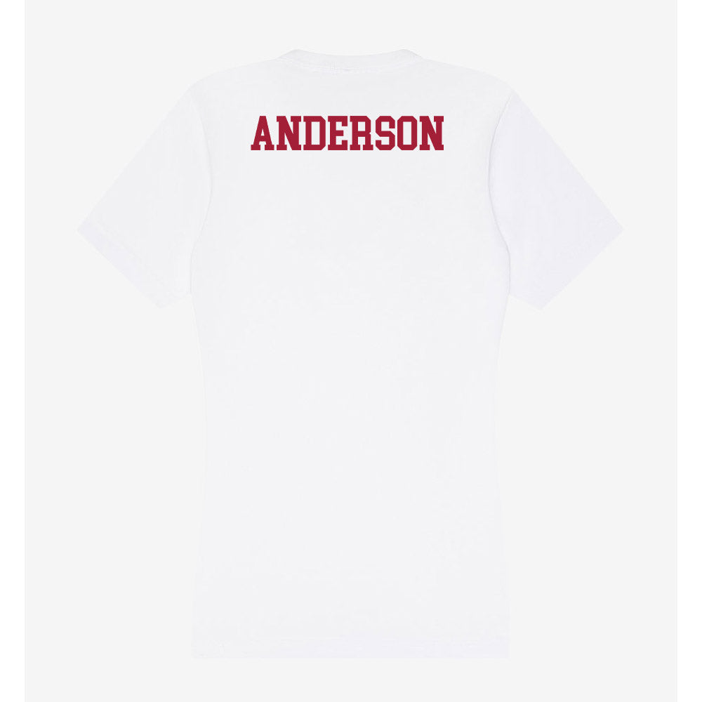 Oklahoma - NCAA Men's Track & Field : Christian Anderson - Women's V-Neck T-Shirt-1