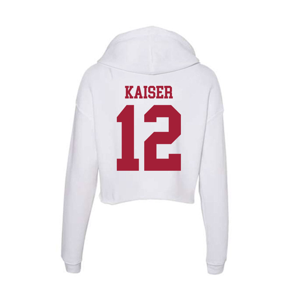 Oklahoma - NCAA Women's Soccer : Kennedy Kaiser - Women's Crop Fleece Hoodie-1