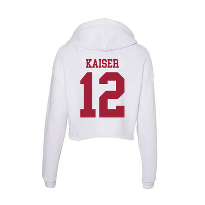 Oklahoma - NCAA Women's Soccer : Kennedy Kaiser - Women's Crop Fleece Hoodie-1