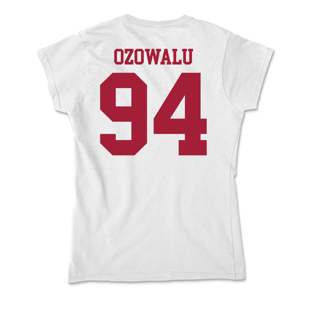 Oklahoma - NCAA Football : Kenny Ozowalu - Soft Style Women’s T-Shirt-1