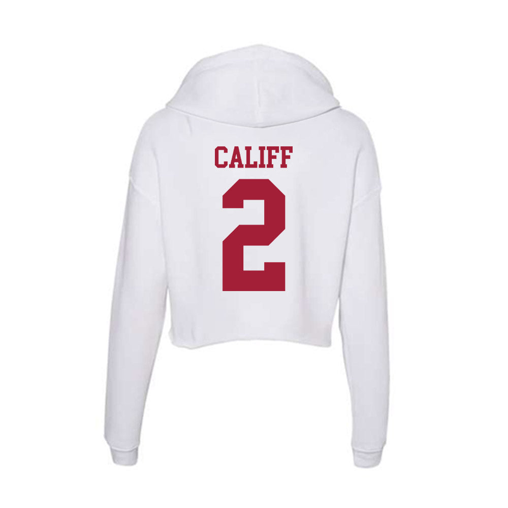 Oklahoma - NCAA Women's Soccer : Paige Califf - Women's Crop Fleece Hoodie-1