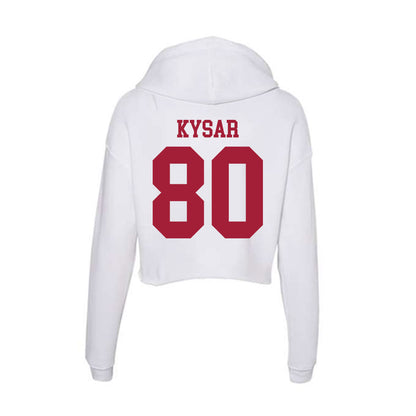 Oklahoma - NCAA Football : Bergin Kysar - Women's Crop Fleece Hoodie-1