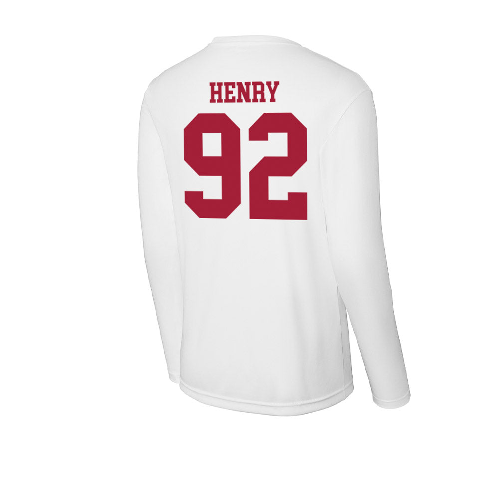Oklahoma - NCAA Football : Jacob Henry - Activewear Long Sleeve T-Shirt-1