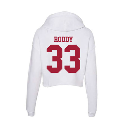 Oklahoma - NCAA Baseball : Berkeley Roddy - Women's Crop Fleece Hoodie-1