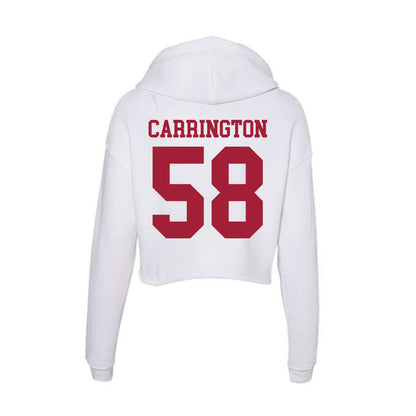 Oklahoma - NCAA Football : James Carrington - Women's Crop Fleece Hoodie-1
