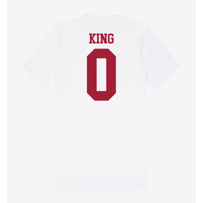 Oklahoma - NCAA Women's Volleyball : Mari King - Women's V-Neck T-Shirt-1