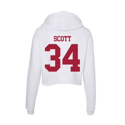 Oklahoma - NCAA Women's Basketball : Liz Scott - Women's Crop Fleece Hoodie-1