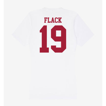 Oklahoma - NCAA Women's Volleyball : Alyssa Flack - Women's V-Neck T-Shirt-1