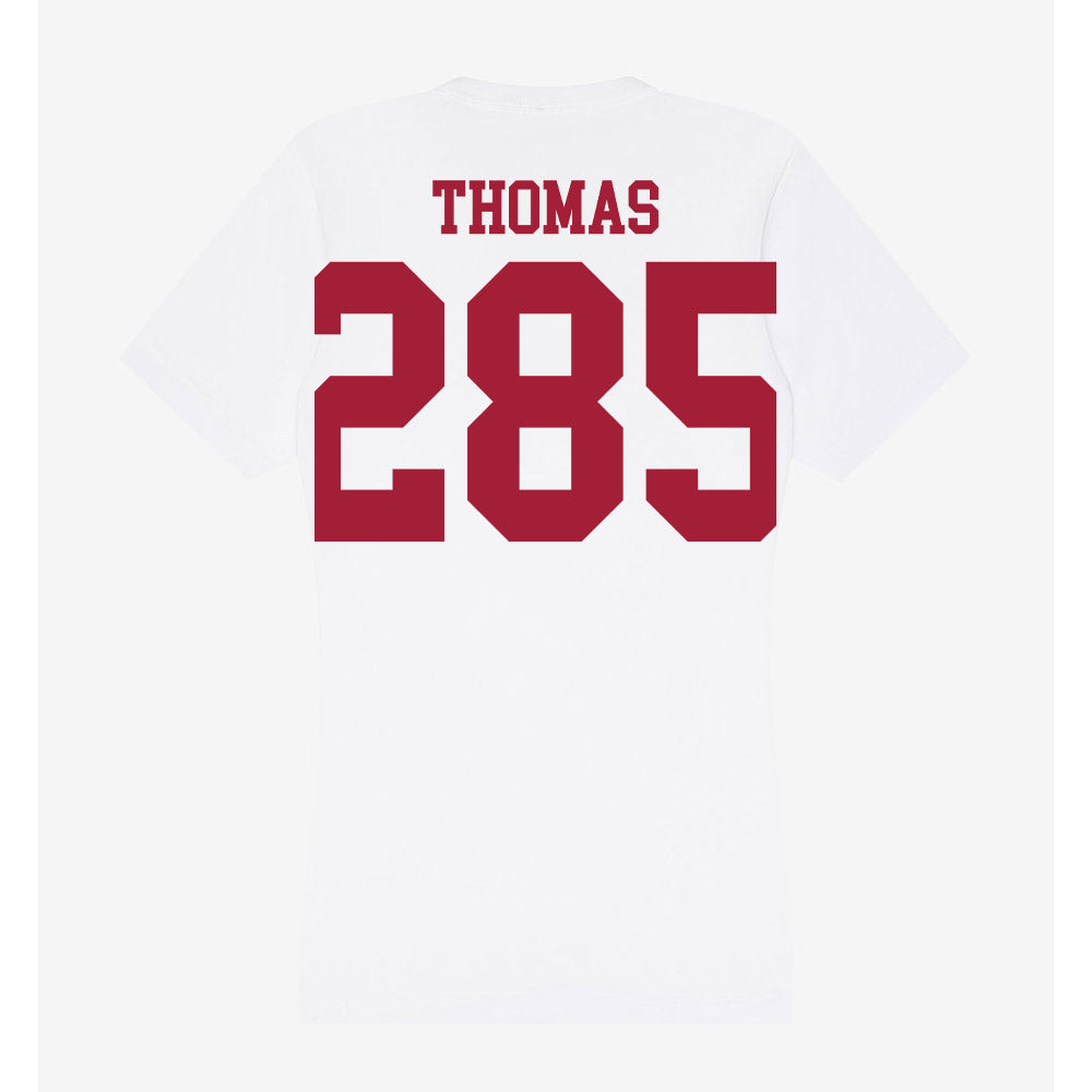 Oklahoma - NCAA Wrestling : Ricky Thomas - Women's V-Neck T-Shirt-1