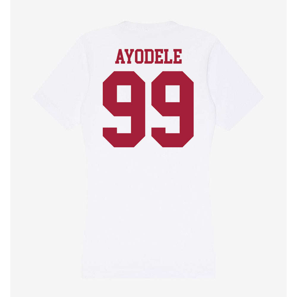 Oklahoma - NCAA Women's Soccer : Mojisola Ayodele - Women's V-Neck T-Shirt-1