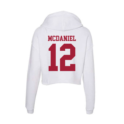 Oklahoma - NCAA Softball : Lexi McDaniel - Women's Crop Fleece Hoodie-1