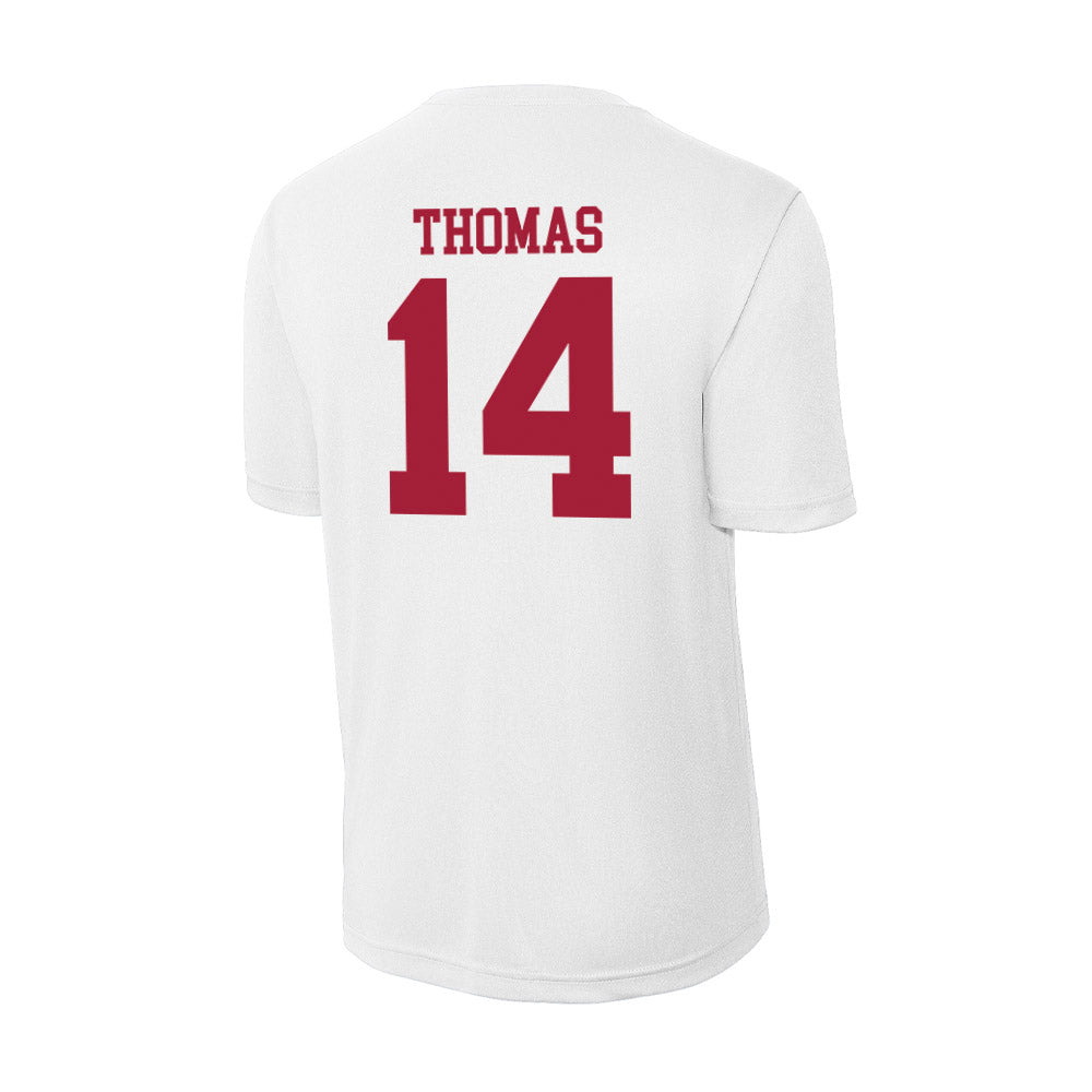 Oklahoma - NCAA Football : Elijah Thomas - Activewear T-Shirt-1