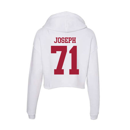 Oklahoma - NCAA Football : Peyton Joseph - Women's Crop Fleece Hooded Sweatshirt-1