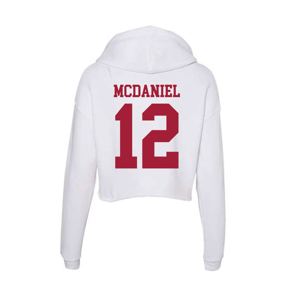Oklahoma - NCAA Softball : Lexi McDaniel - Women's Crop Fleece Hoodie-1