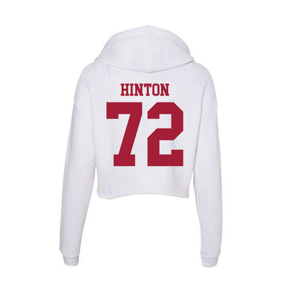 Oklahoma - NCAA Football : Fred Hinton - Women's Crop Fleece Hoodie-1