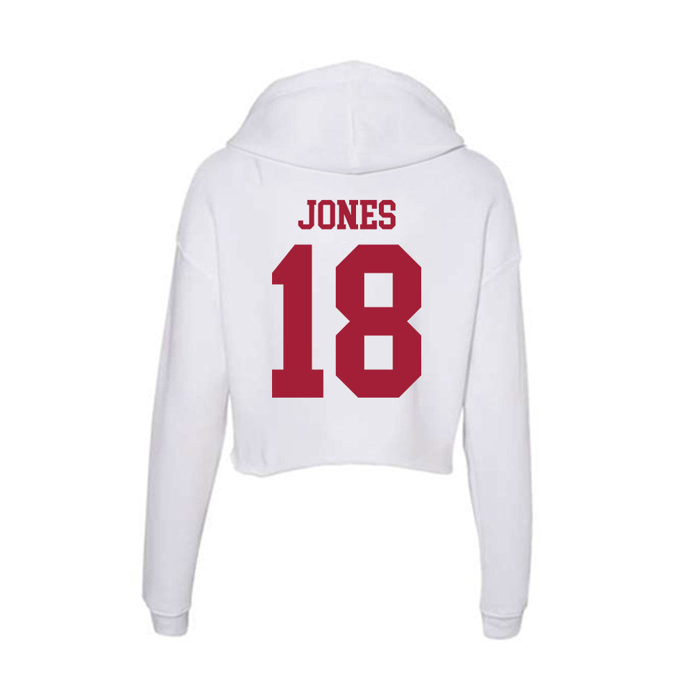 Oklahoma - NCAA Baseball : Gavyn Jones - Women's Crop Fleece Hoodie-1