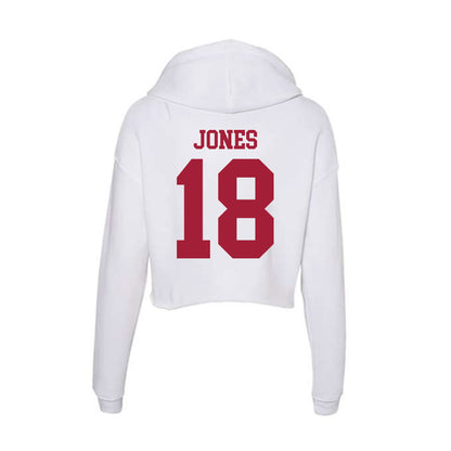 Oklahoma - NCAA Baseball : Gavyn Jones - Women's Crop Fleece Hoodie-1
