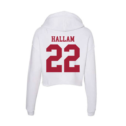 Oklahoma - NCAA Women's Soccer : Brenna Hallam - Women's Crop Fleece Hoodie-1
