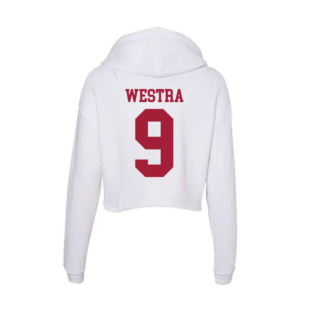 Oklahoma - NCAA Softball : Payton Westra - Women's Crop Fleece Hoodie-1